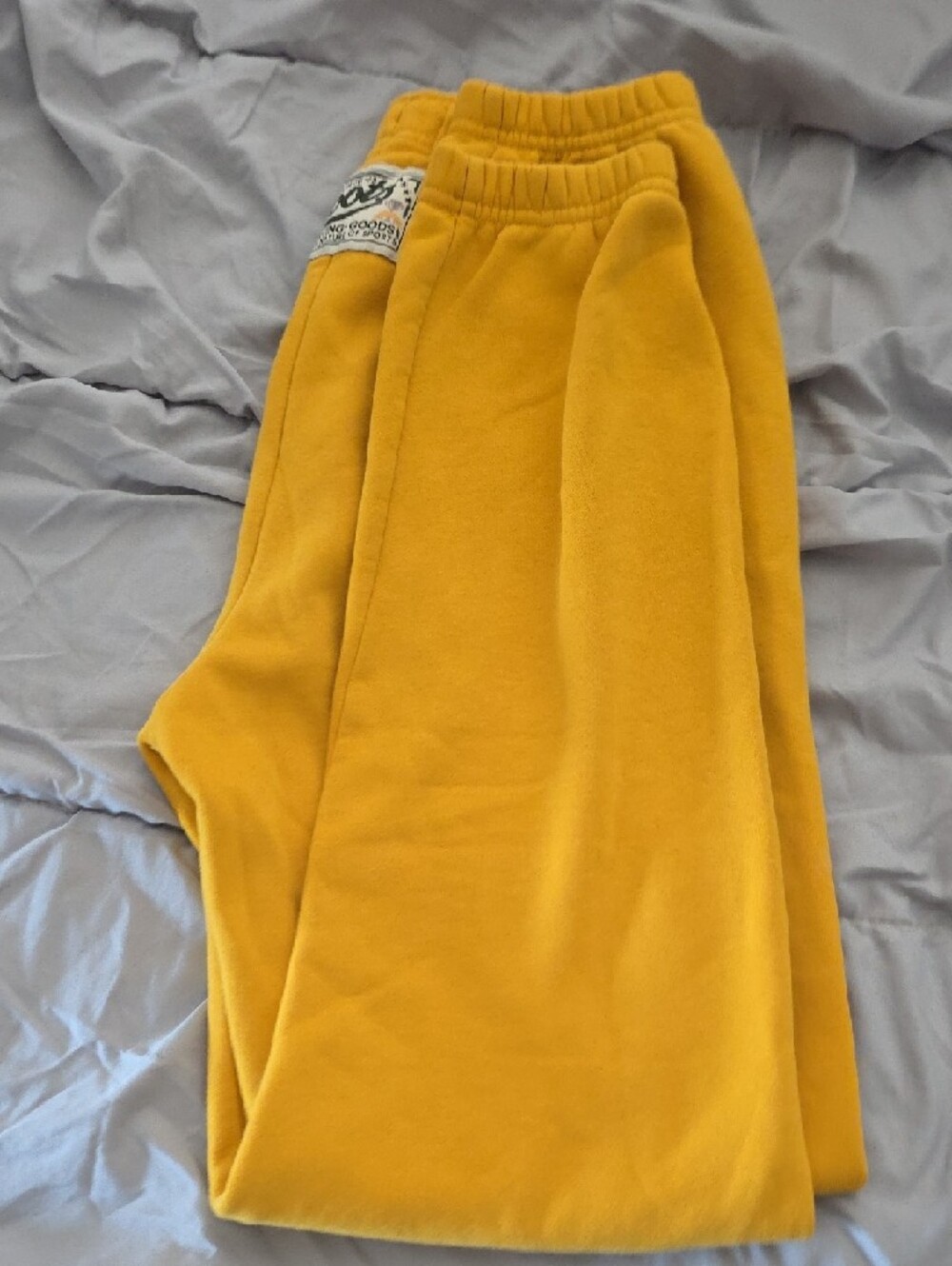 Roots Women's Mustard Yellow Sweatpants, Size XS - Picture 6 of 7